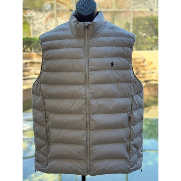 Polo Ralph Lauren Colden Packable Vest Men's 4XB Grey NWT $198 Puffer